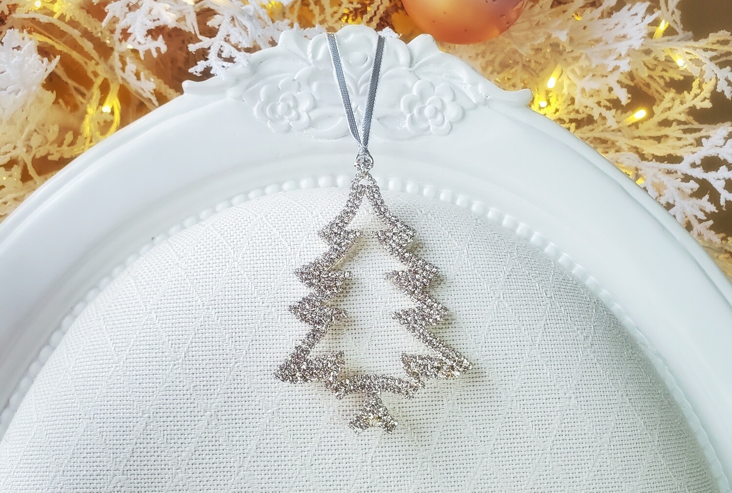Rhinestone Christmas Tree Ornament