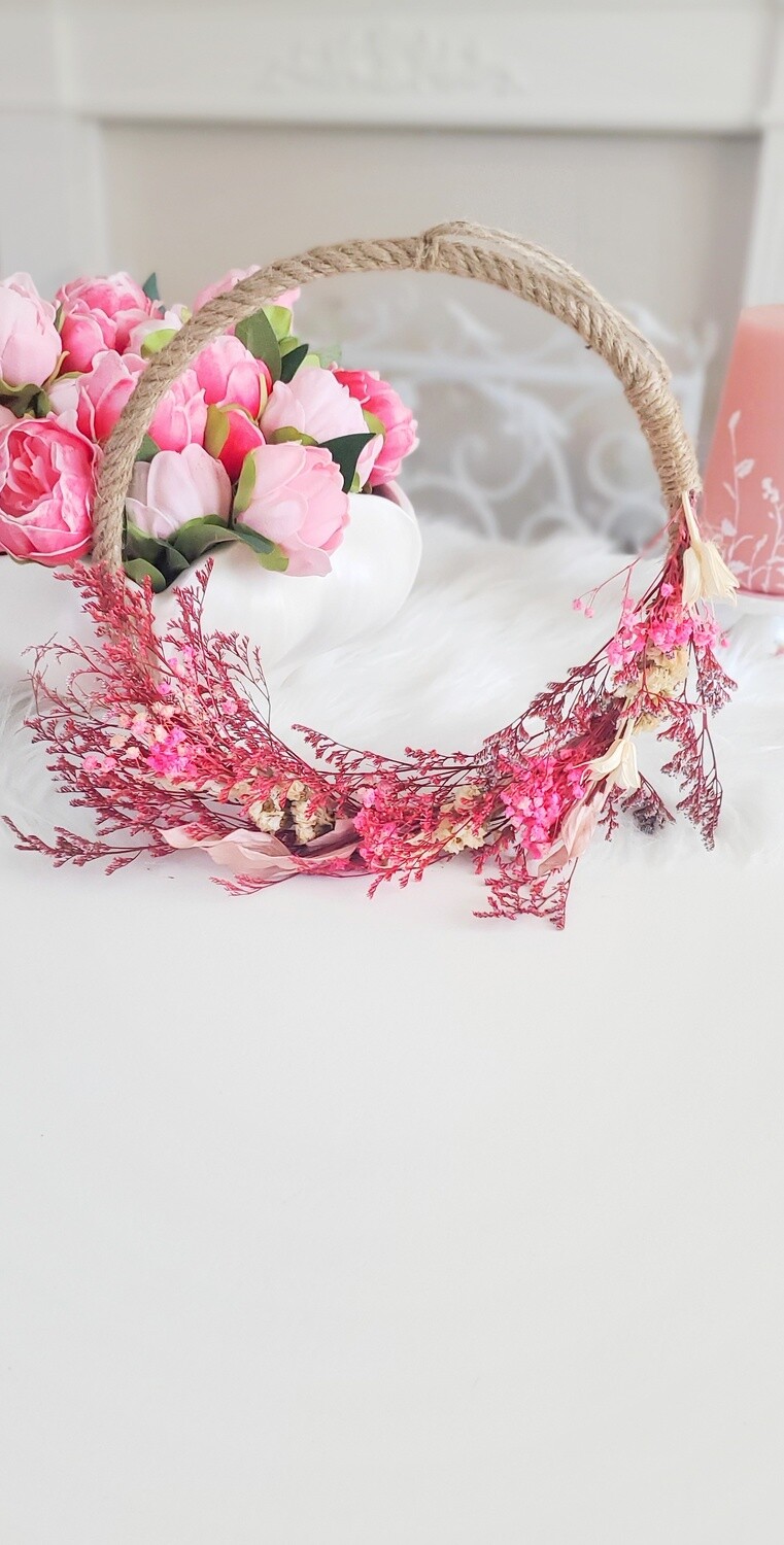 Farmhouse Floral Twine Wreath