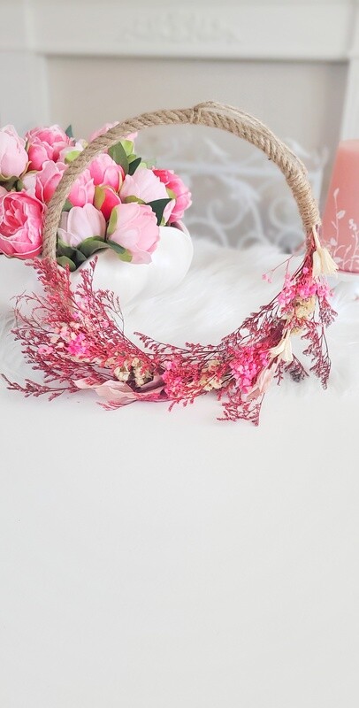 Farmhouse Floral Twine Wreath