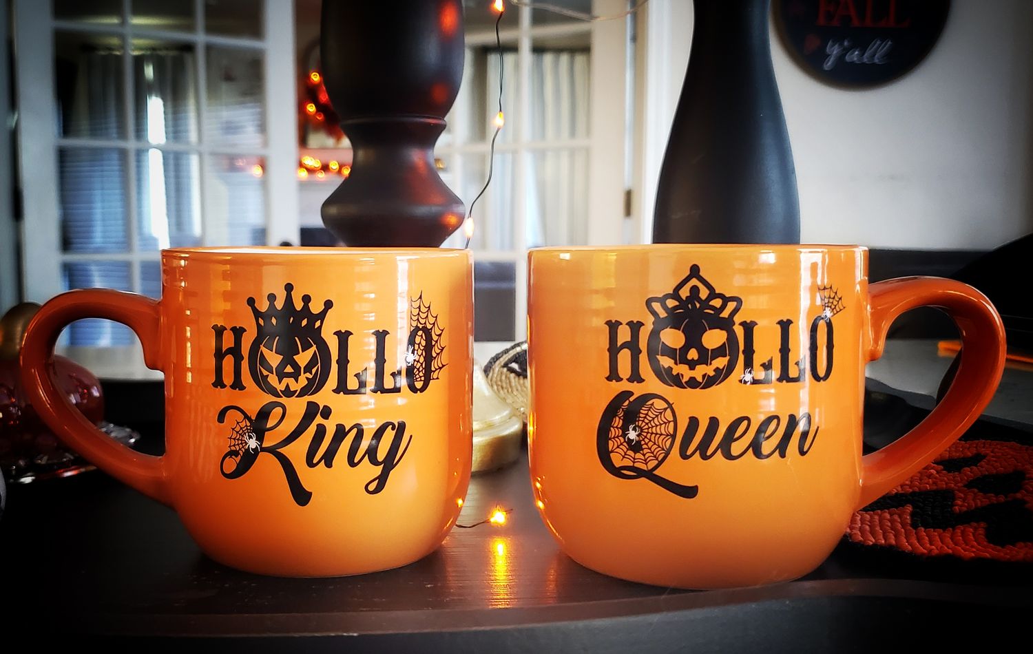 Halloween King &amp; Queen Mug Set