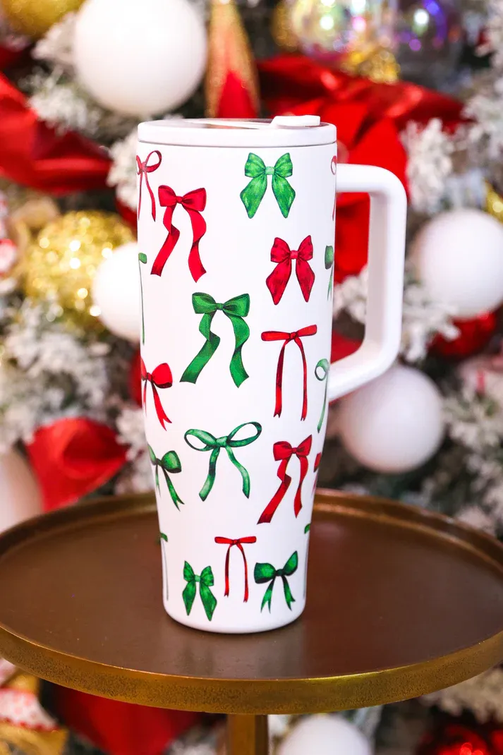 Midnight Bow Christmas Edition Tumbler