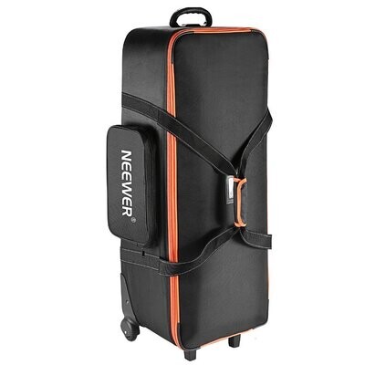Camera Rolley Carry Bag Straps Padded Compartment Wheel For Light Stand/Tripod Photo Studio Equipment
