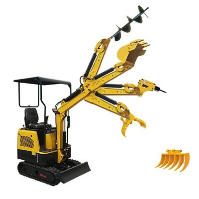 China high quality mini digger 0.8 ton 1 ton excavator with cheap prices