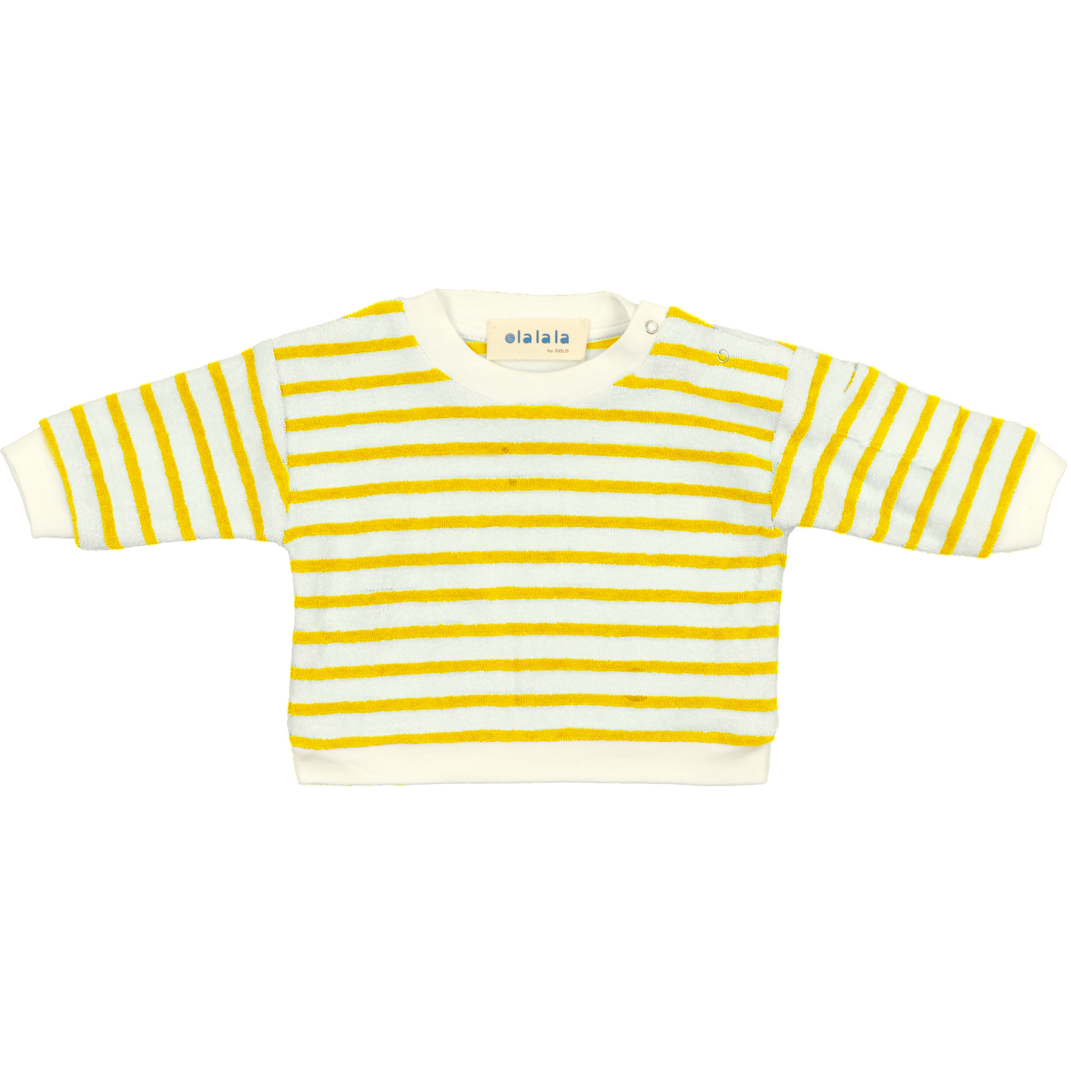 SIMO - Sponse sweater met gele strepen