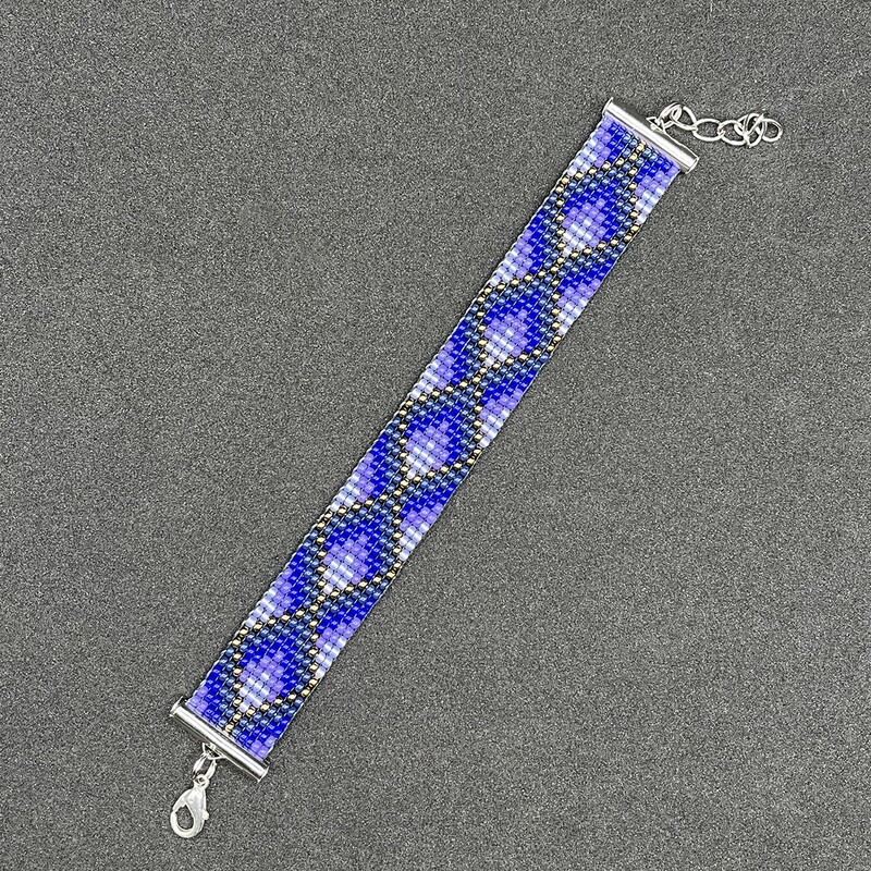 Zapestnica cikcak - modra