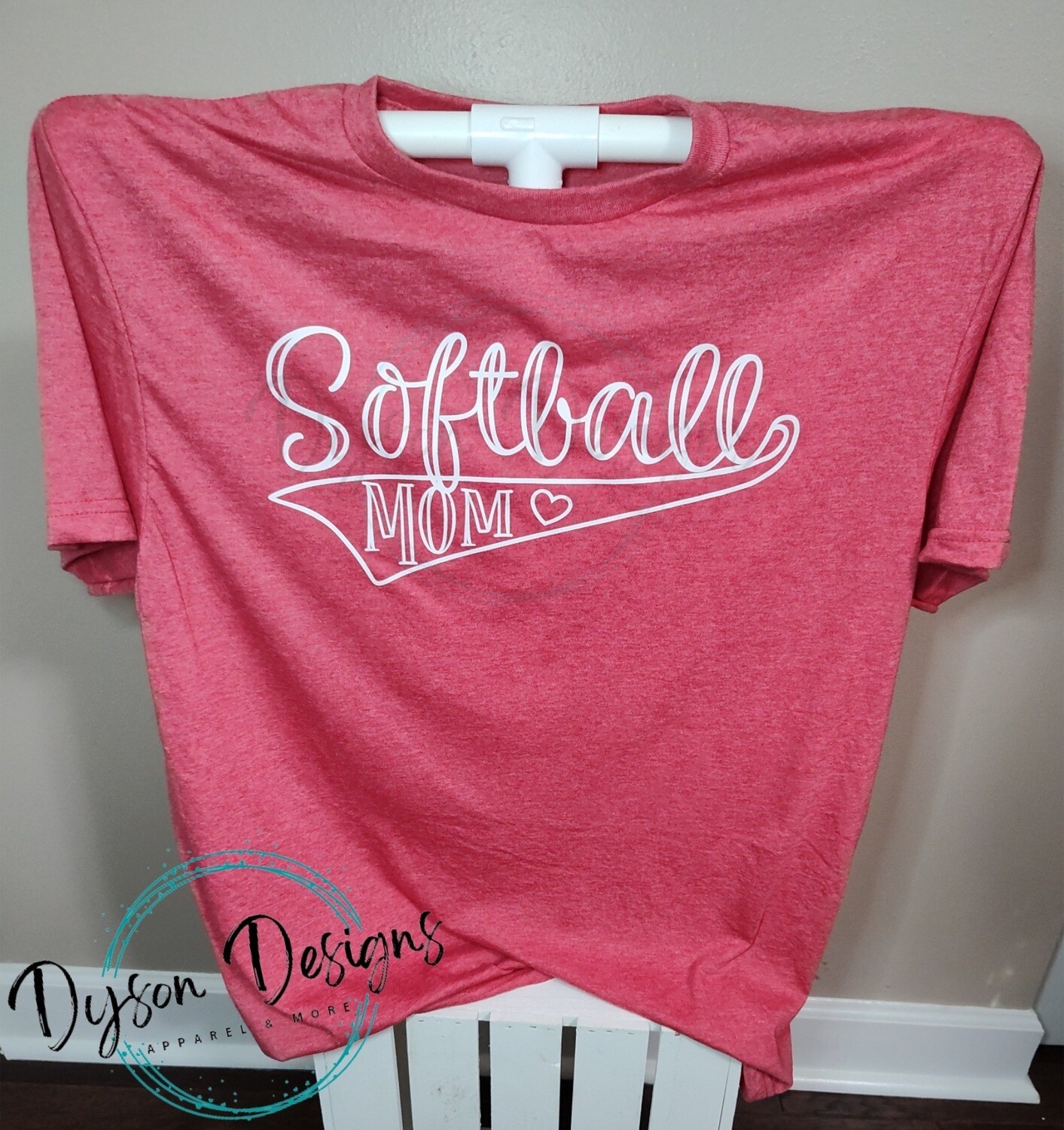 Softball mom red tee