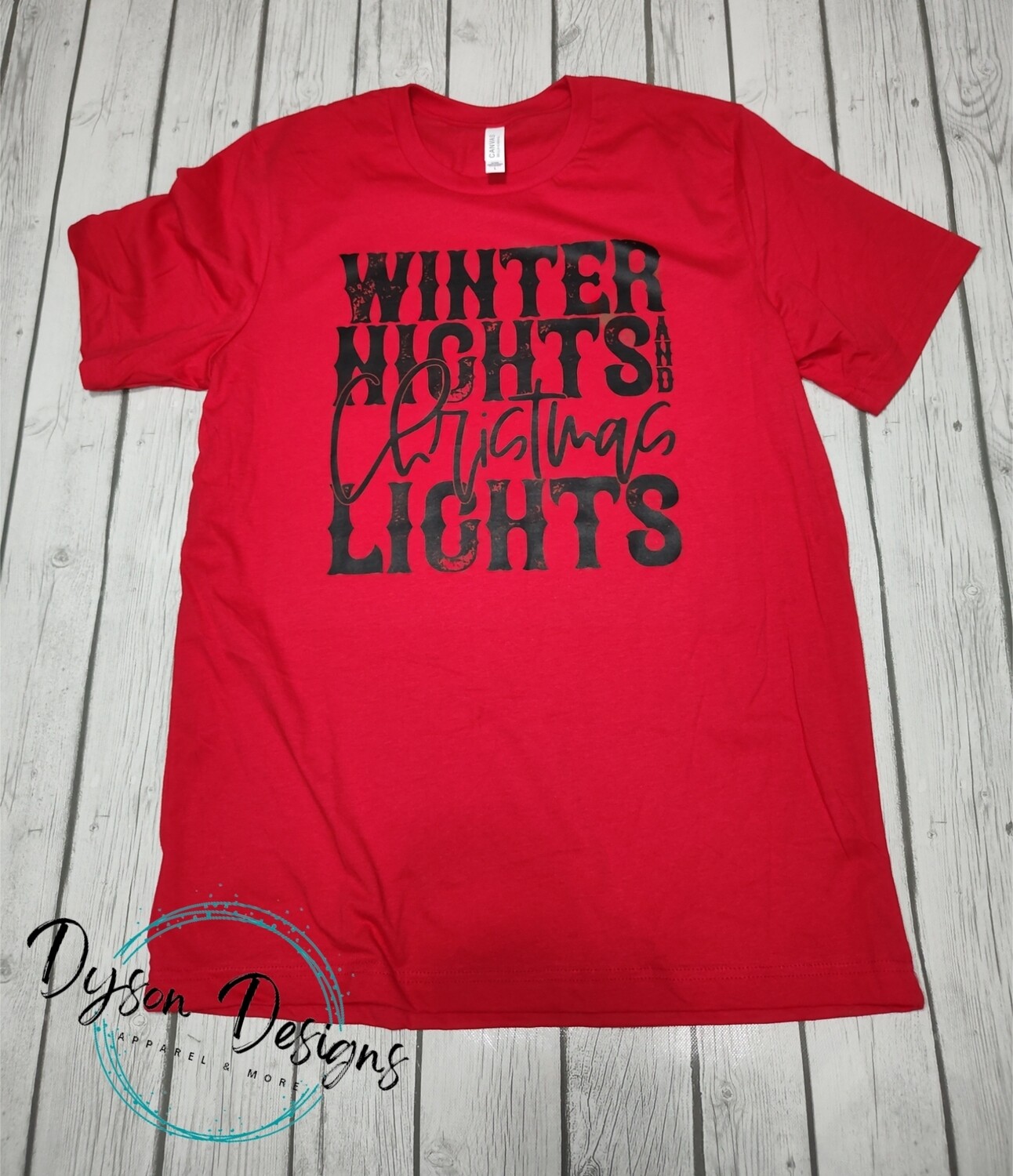 Christmas lights crewneck