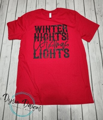 Christmas lights crewneck
