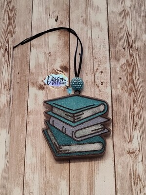 Book stack in scent champagne toast 