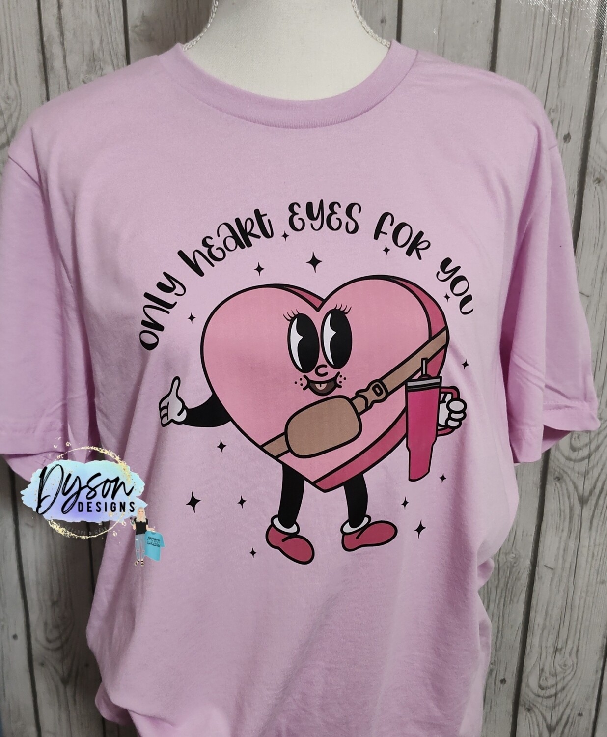 Only heart eyes for you (black words) SIZE LARGE 