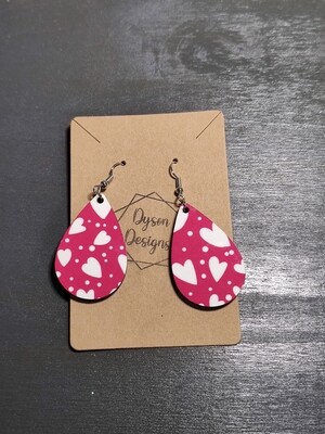 Pink and white hearts 