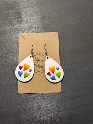 Multi color hearts 