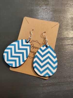 Aqua Chevron egg