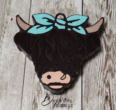 Highland head with bow - Create your custom (7-14 business day TAT)