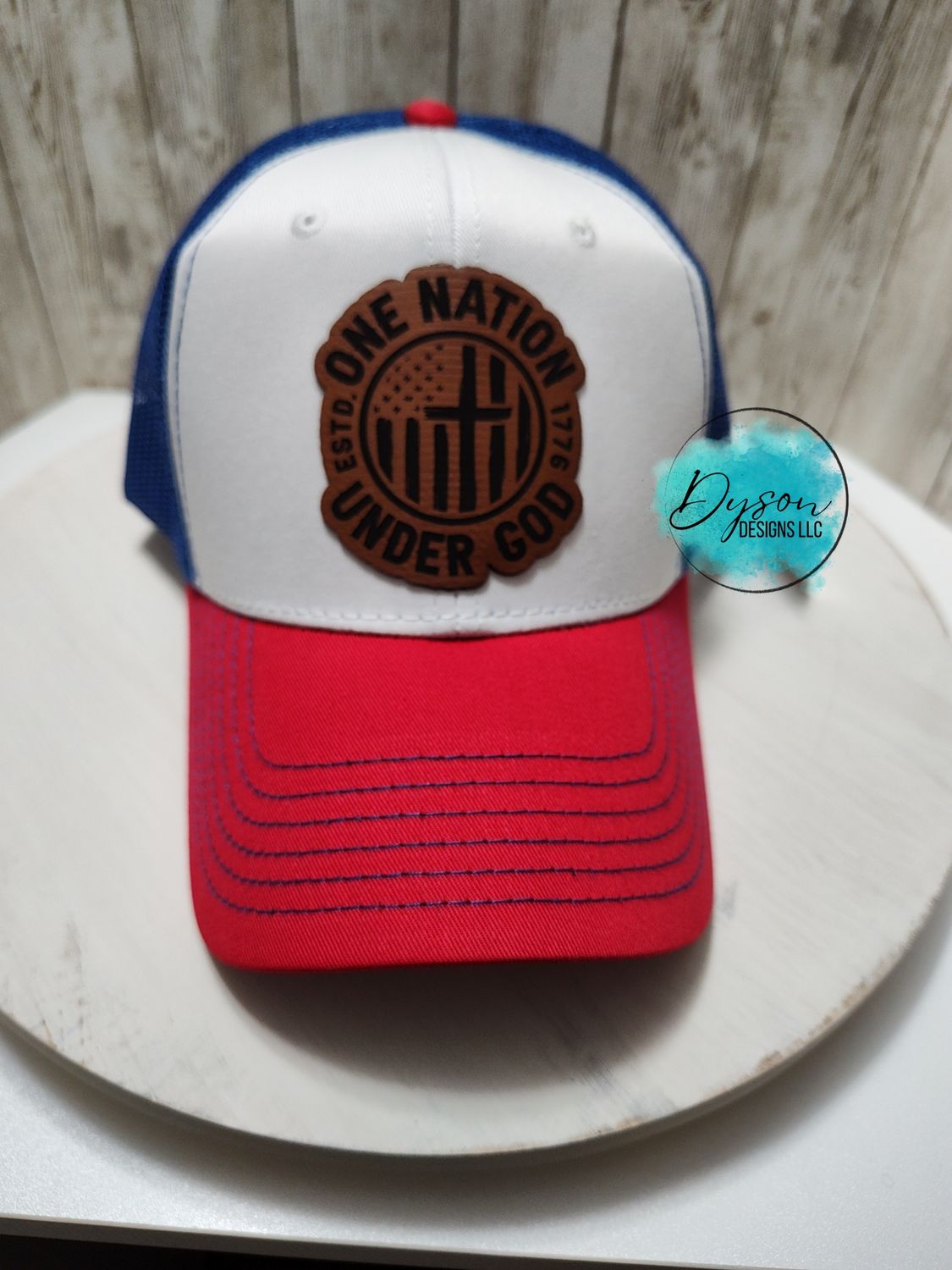 One Nation under God (red, white, blue)
