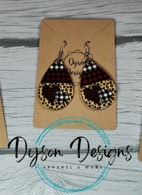 Heart buffalo and leopard print 
