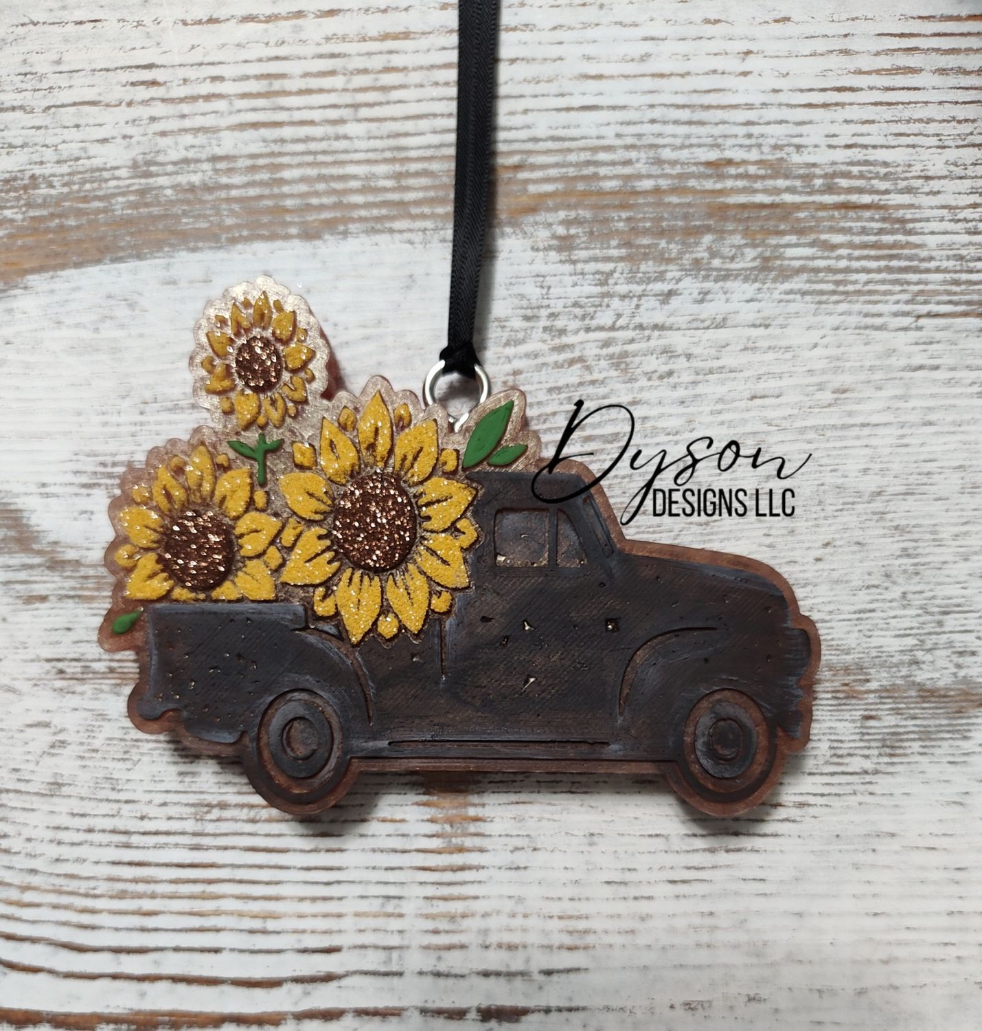 Truck with sunflowers - Create your custom (7-14 business day TAT)