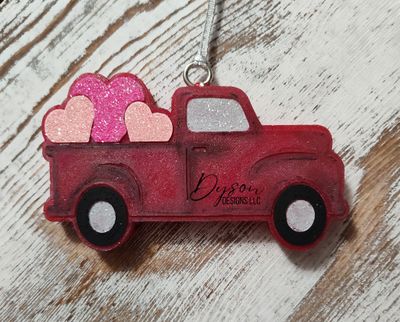 Truck with hearts - Create your custom (7-14 business day TAT)
