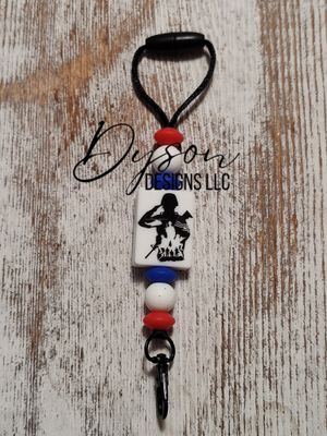 Red white and blue Freshie hanger