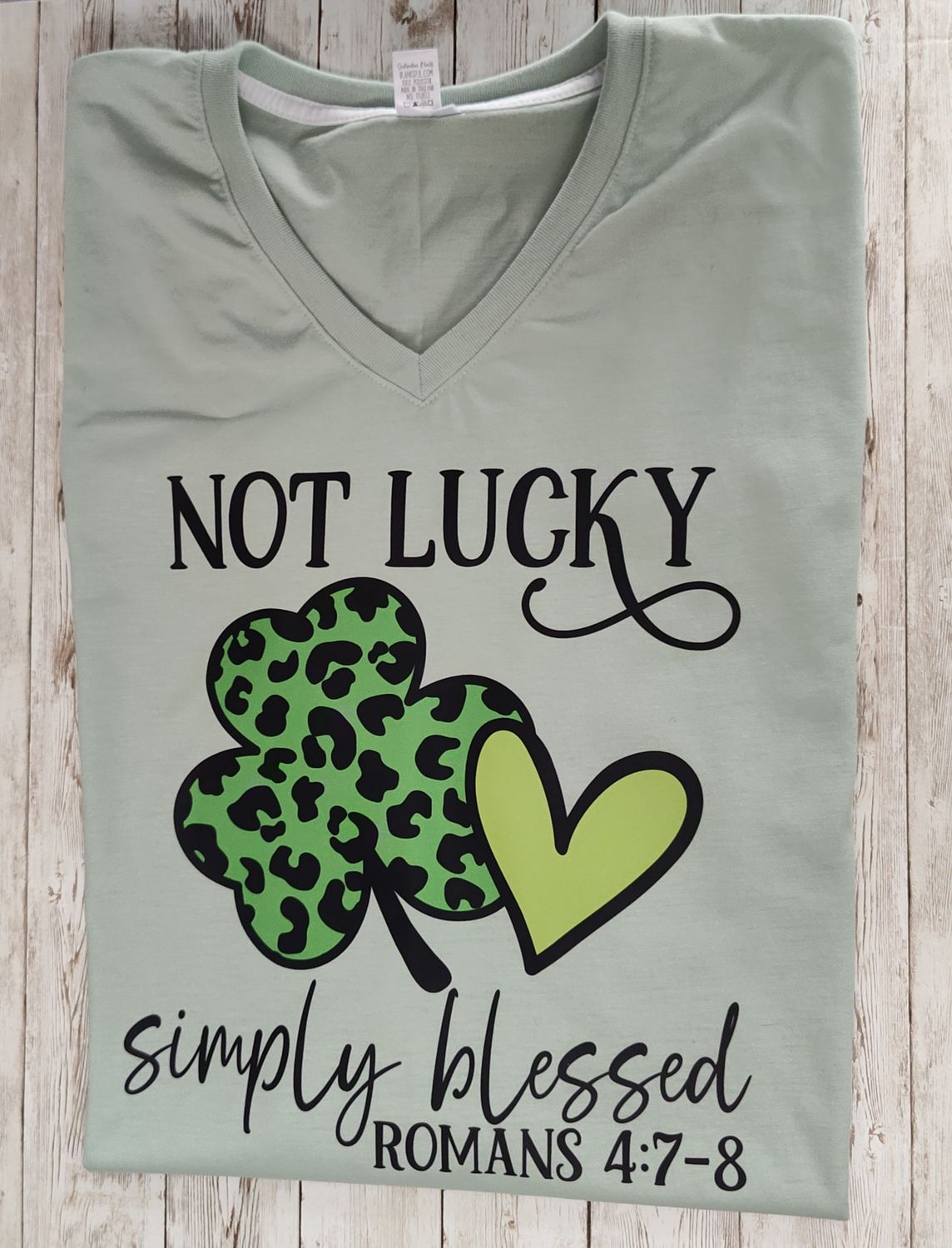 Not lucky simply blessed XXL