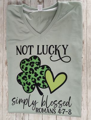Not lucky simply blessed XXL