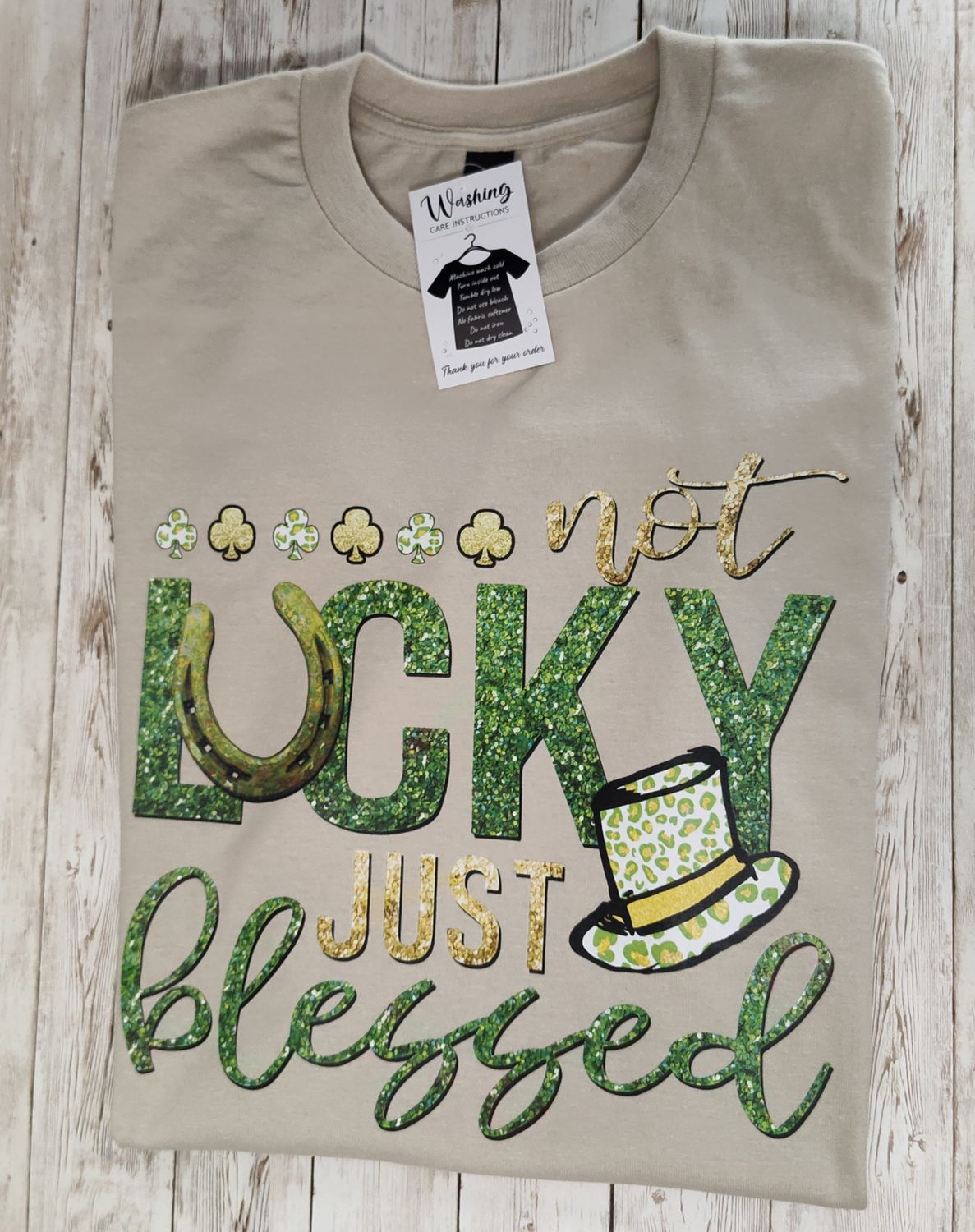 Not lucky just blessed LARGE
