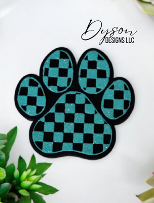 Checkered paw- Create your custom (7-14 business day TAT)