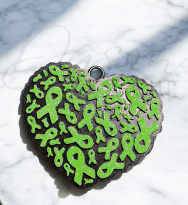 Cancer ribbon heart - Create your custom (7-14 business day TAT)