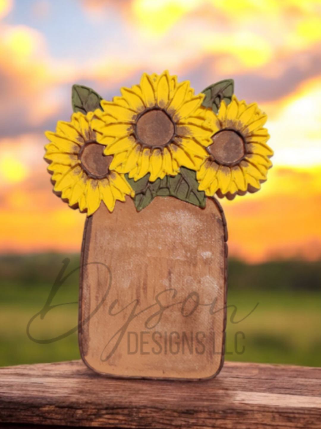 Jar with sunflowers - Create your custom (7-14 business day TAT)