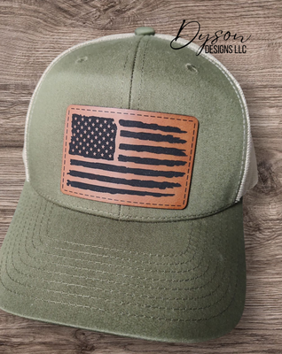 Flag on green