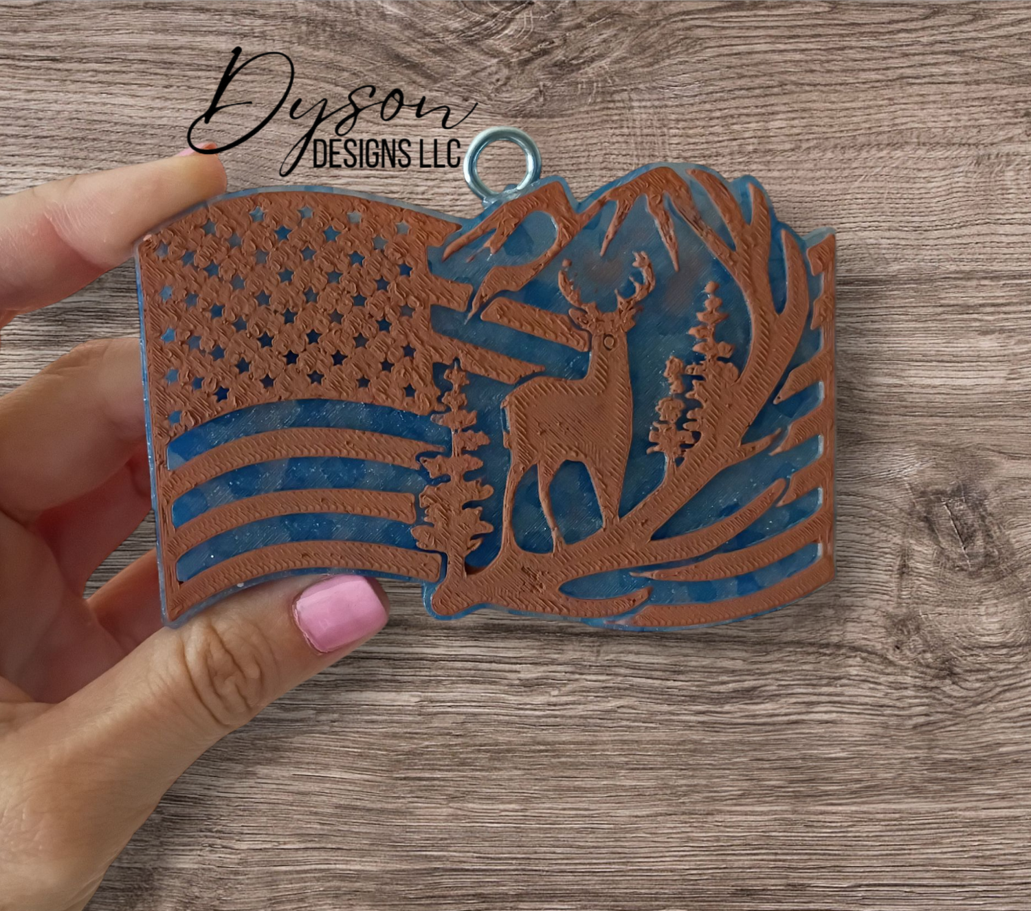 Deer with antler flag - Create your custom (7-14 business day TAT)