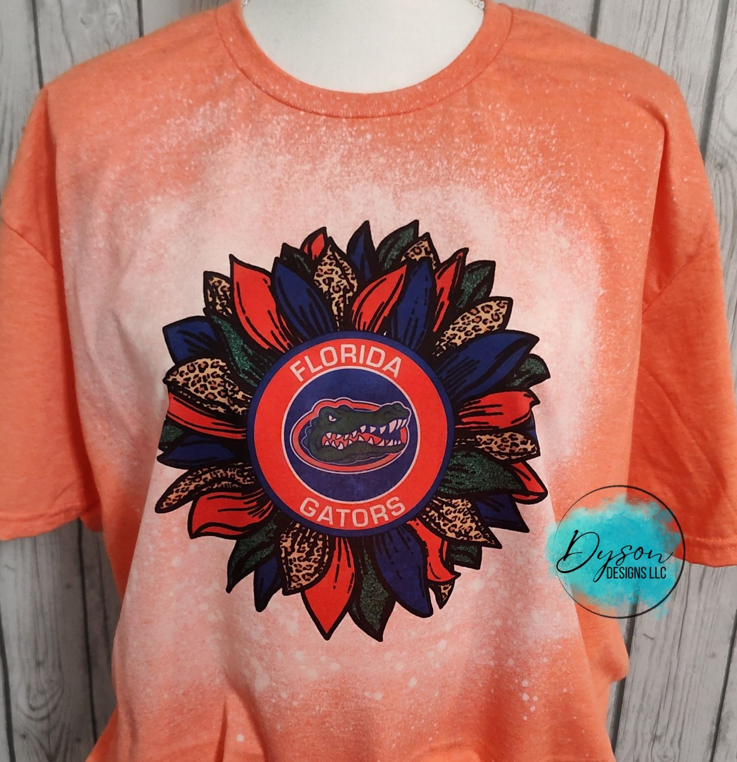 Gators sunflower (bleached, front design only)