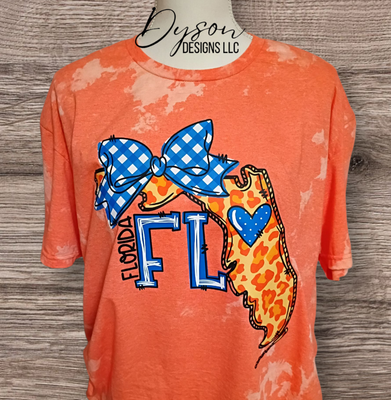 Orange and blue Florida (gators)