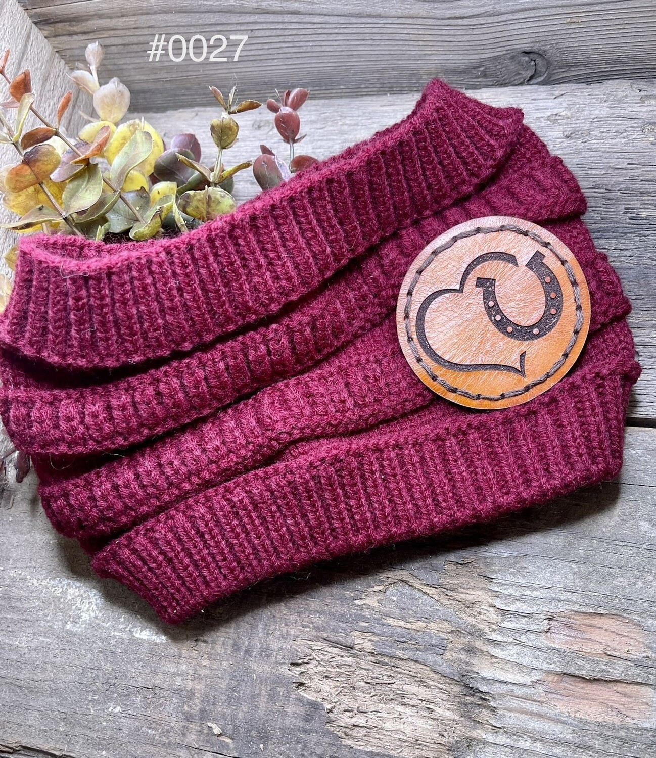 &quot;Heart &amp; Shoe&quot; Knitted Ear Warmer