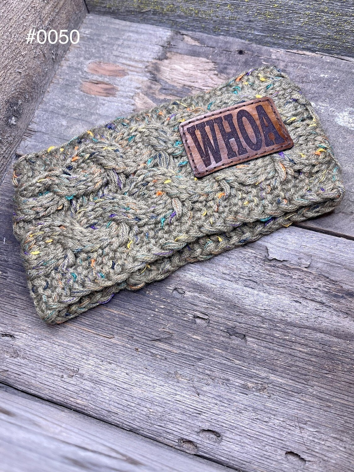 &quot;WHOA&quot; Knitted Ear Warmer