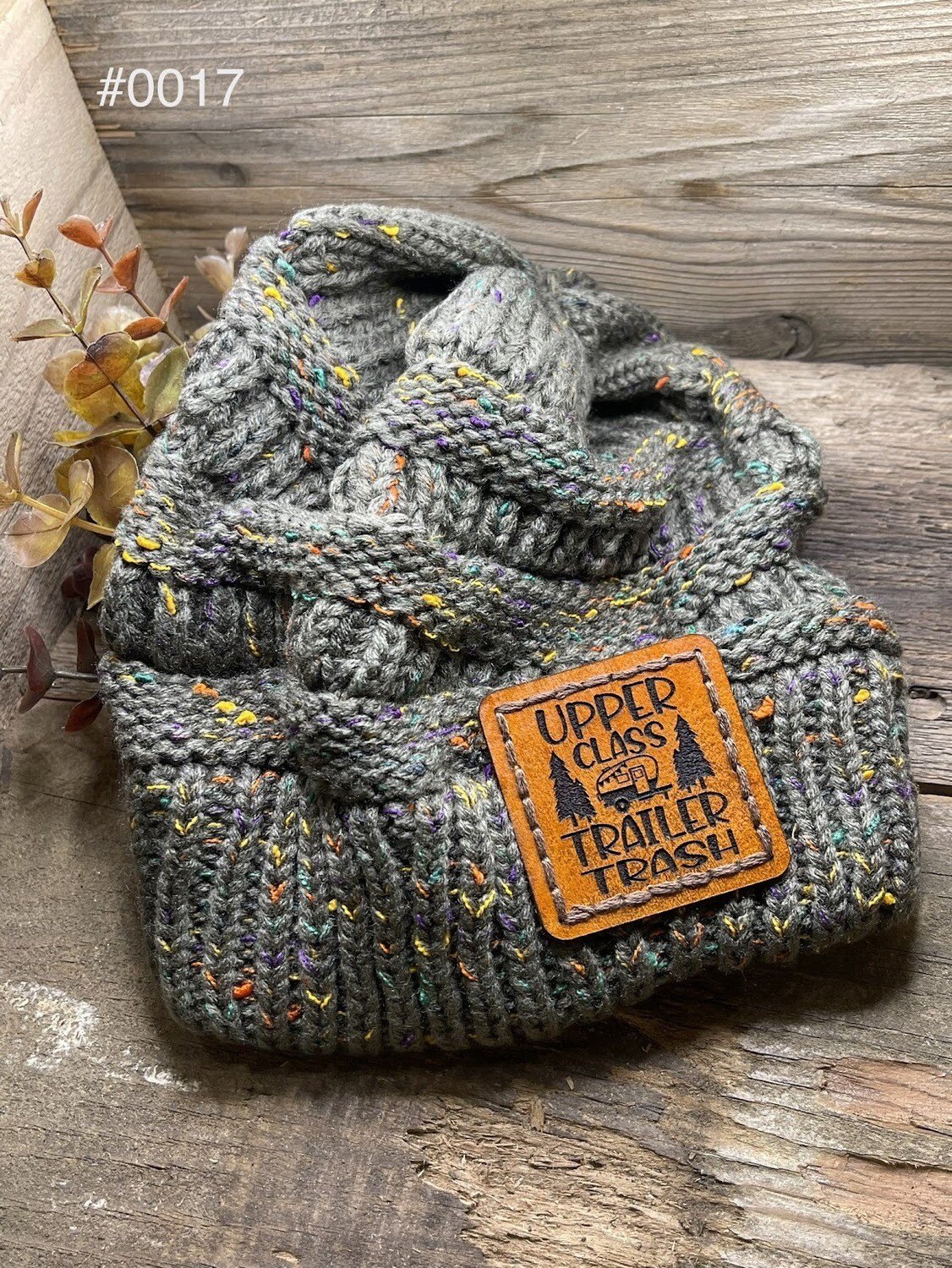 &quot;Trailer Trash&quot; Light Slouchy Knit Cap
