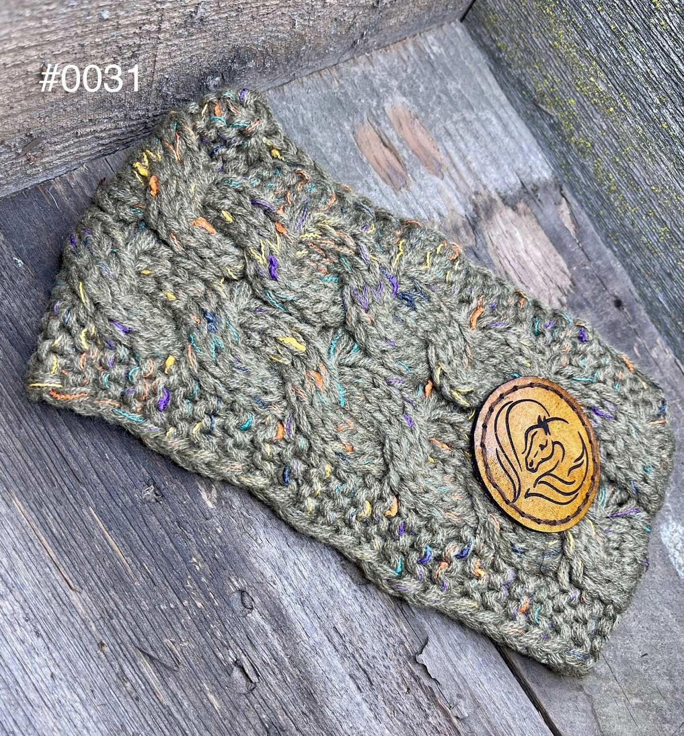 &quot;Horse Heart&quot; Knitted Ear Warmer