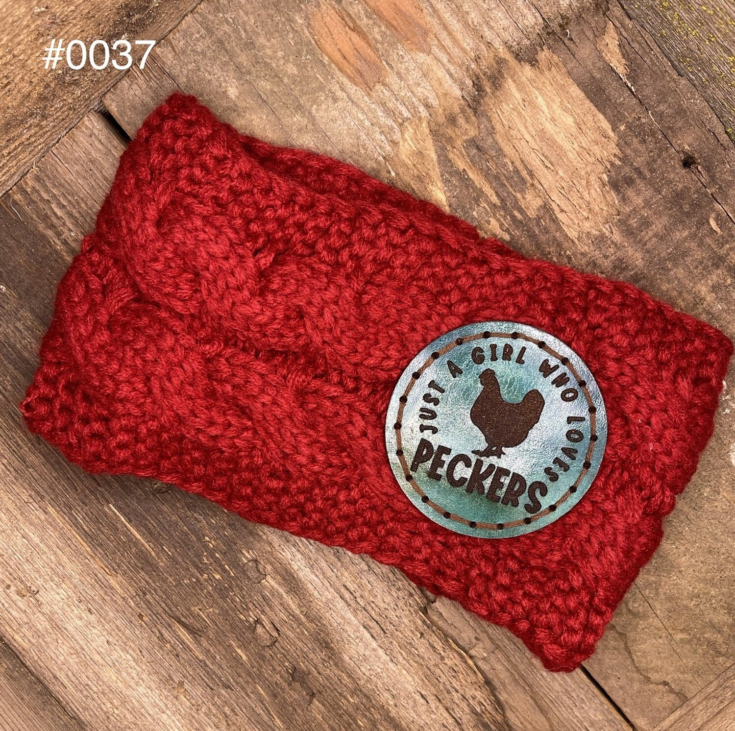 &quot;Girl Who Loves Peckers&quot; Knitted Ear
Warmer
