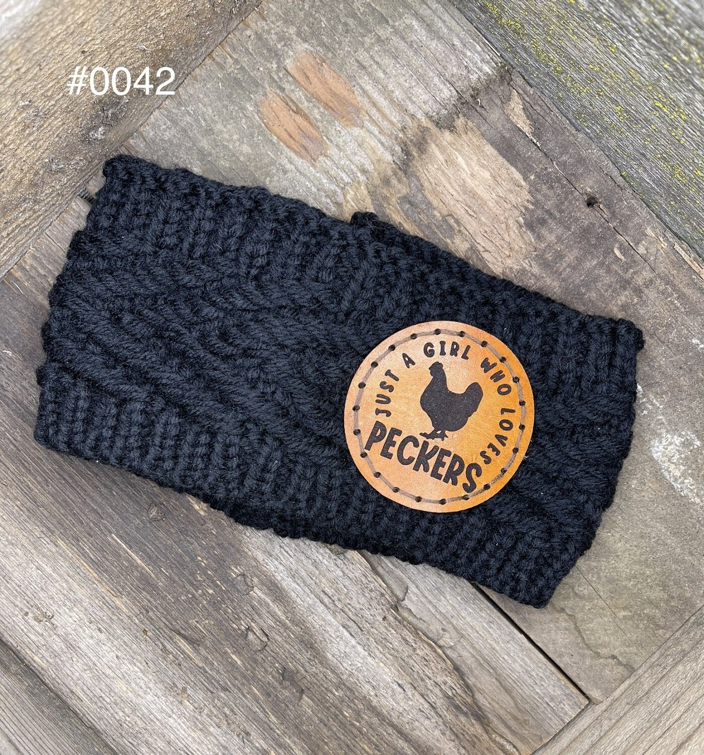 &quot;Girl Who Loves Peckers&quot; Knitted Ear
Warmer