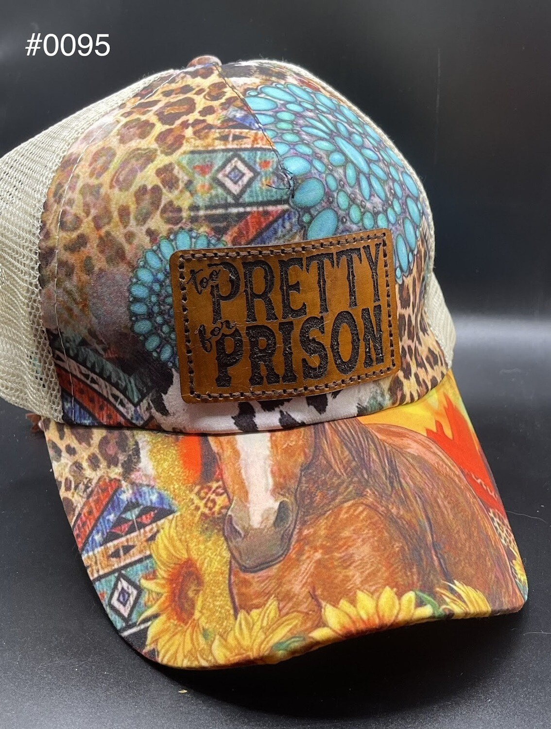 &quot;Too Pretty For Prison&quot; Criss-Cross Cap