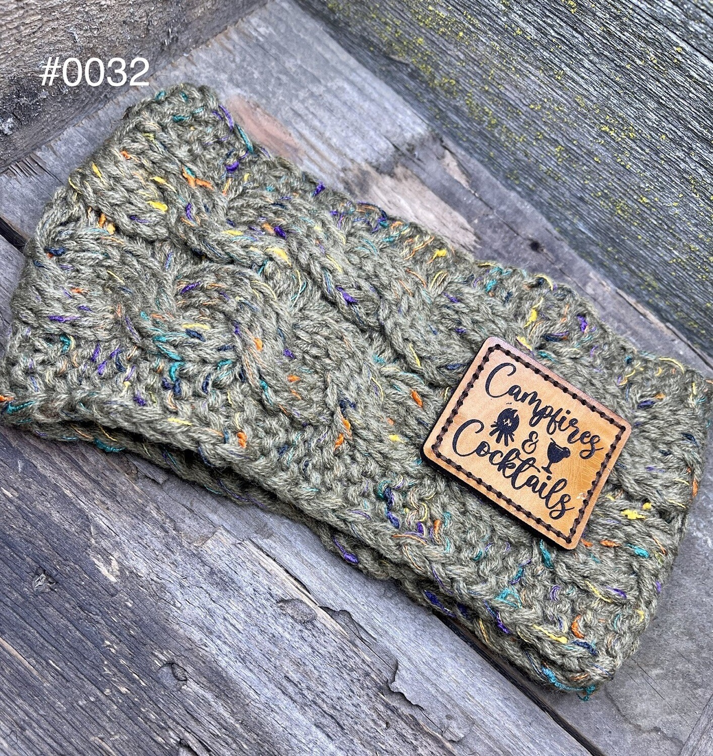 &quot;Campfires &amp; Cocktails&quot; Knitted Ear 
Warmer