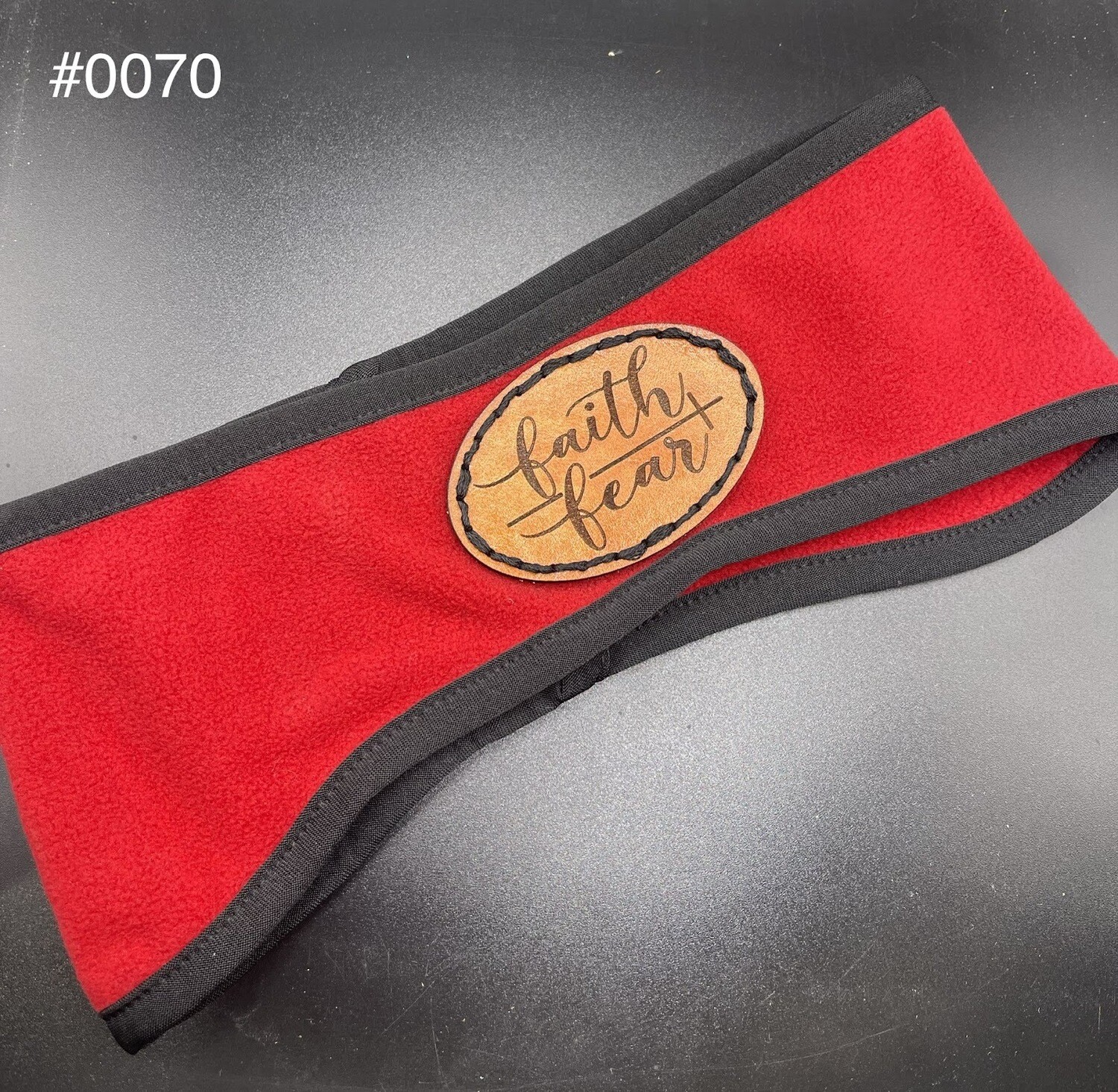 &quot;Faith Over Fear&quot; Micro-Fleece Ear 
Warmer