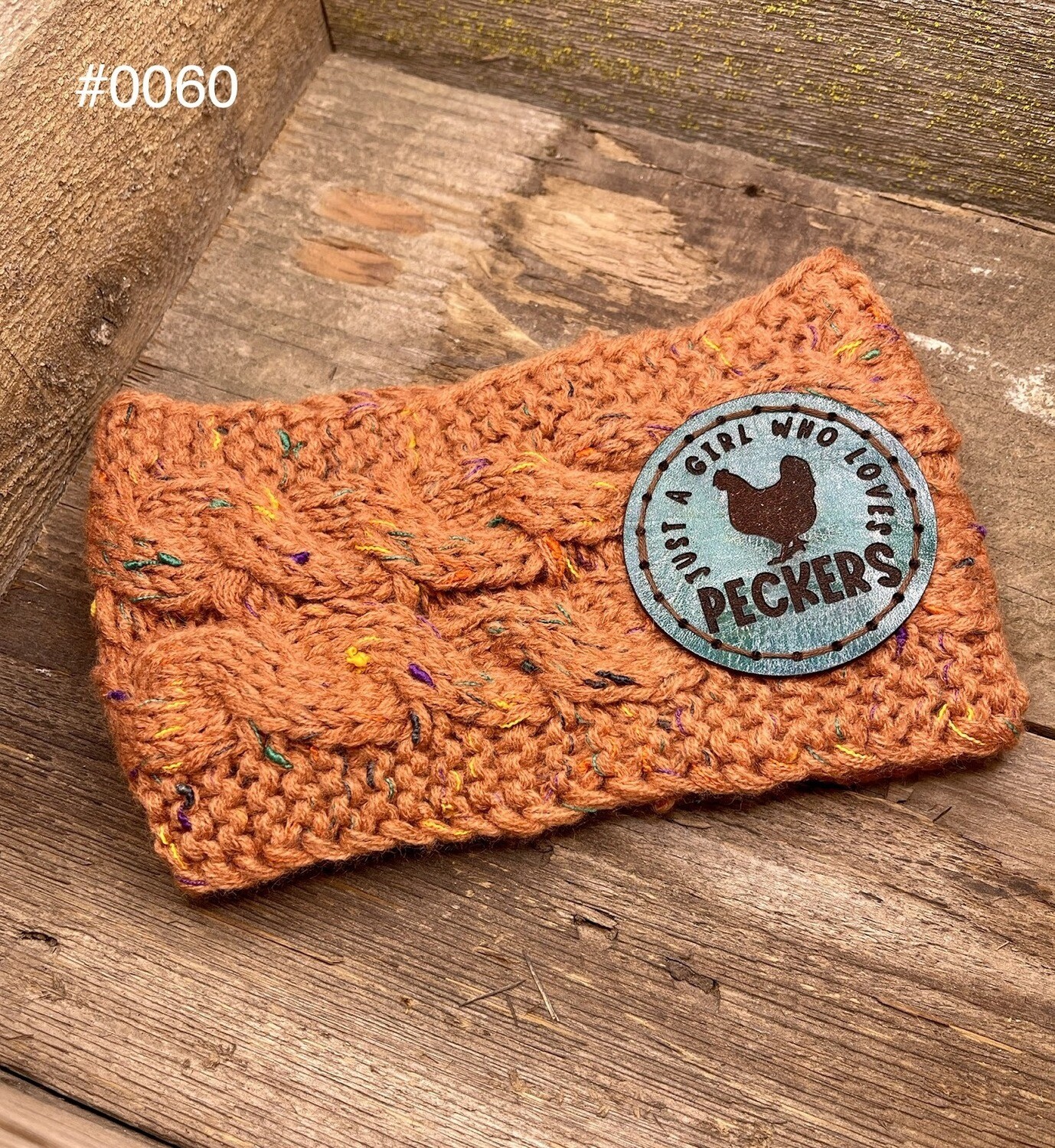 &quot;Girl Who Loves Peckers&quot; Knitted Ear
Warmer