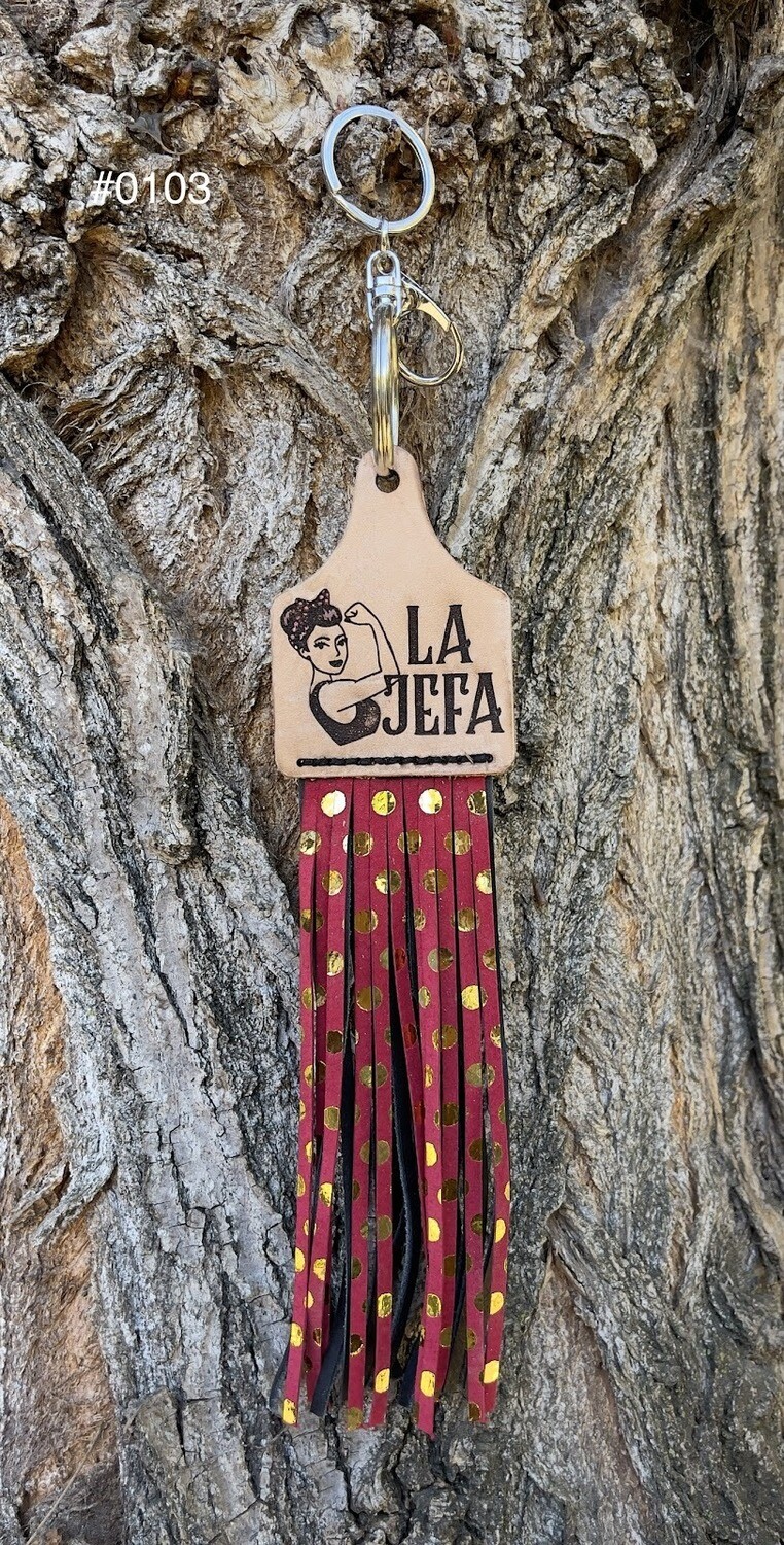 &quot;La Jefa&quot; Keychain