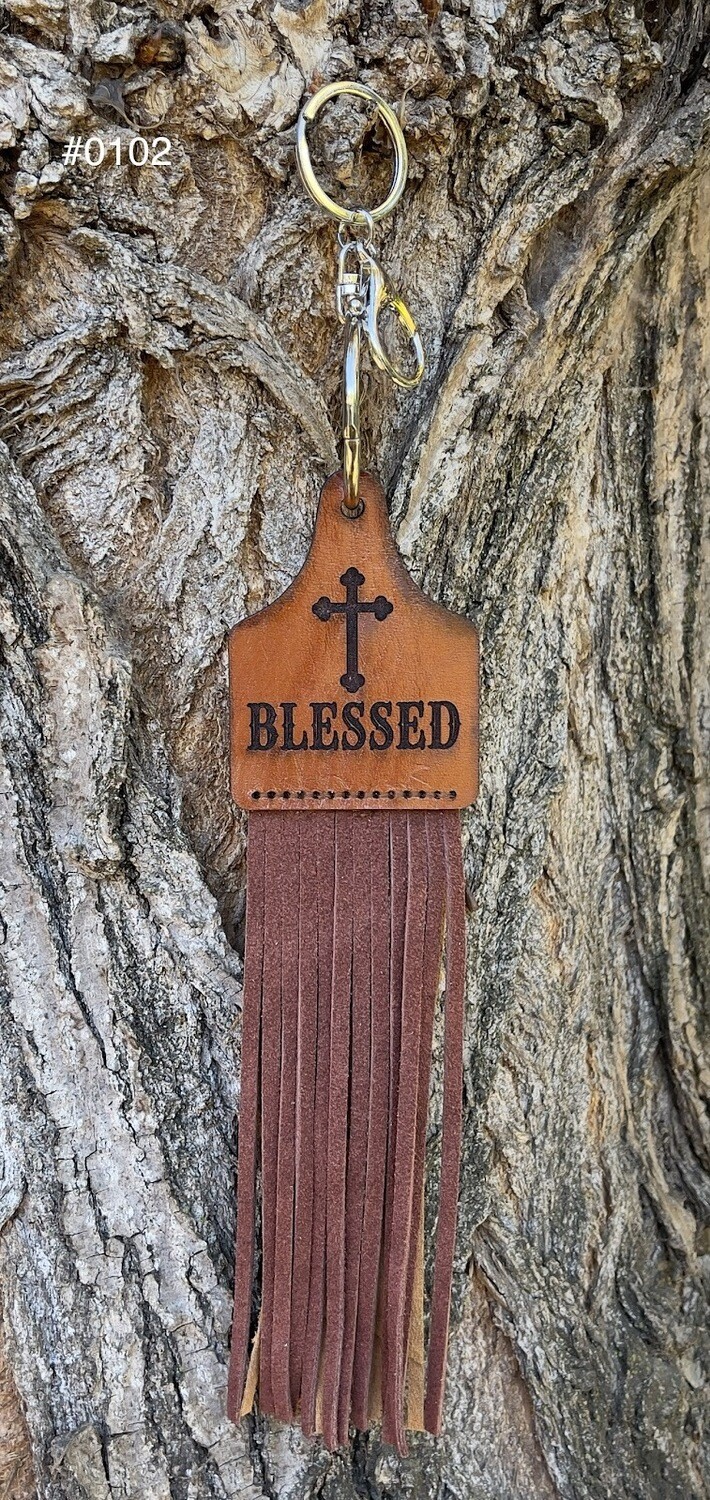 &quot;Blessed&quot; Keychain