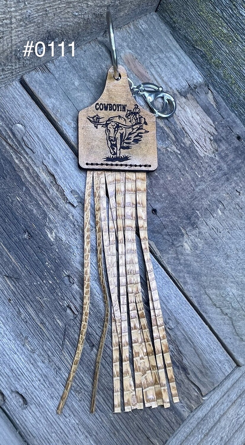 &quot;Cowboyin&quot; Keychain