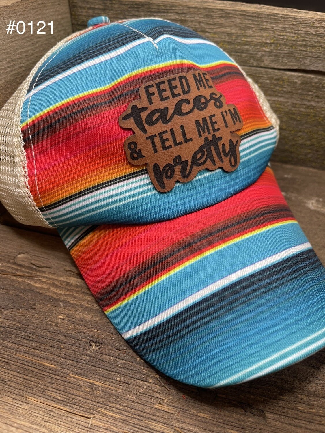 &quot;Feed Me Tacos&quot; Criss-Cross Cap