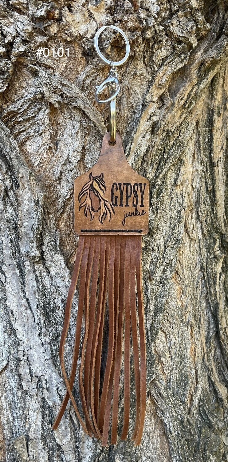 &quot;Gypsy Junkie&quot; Keychain