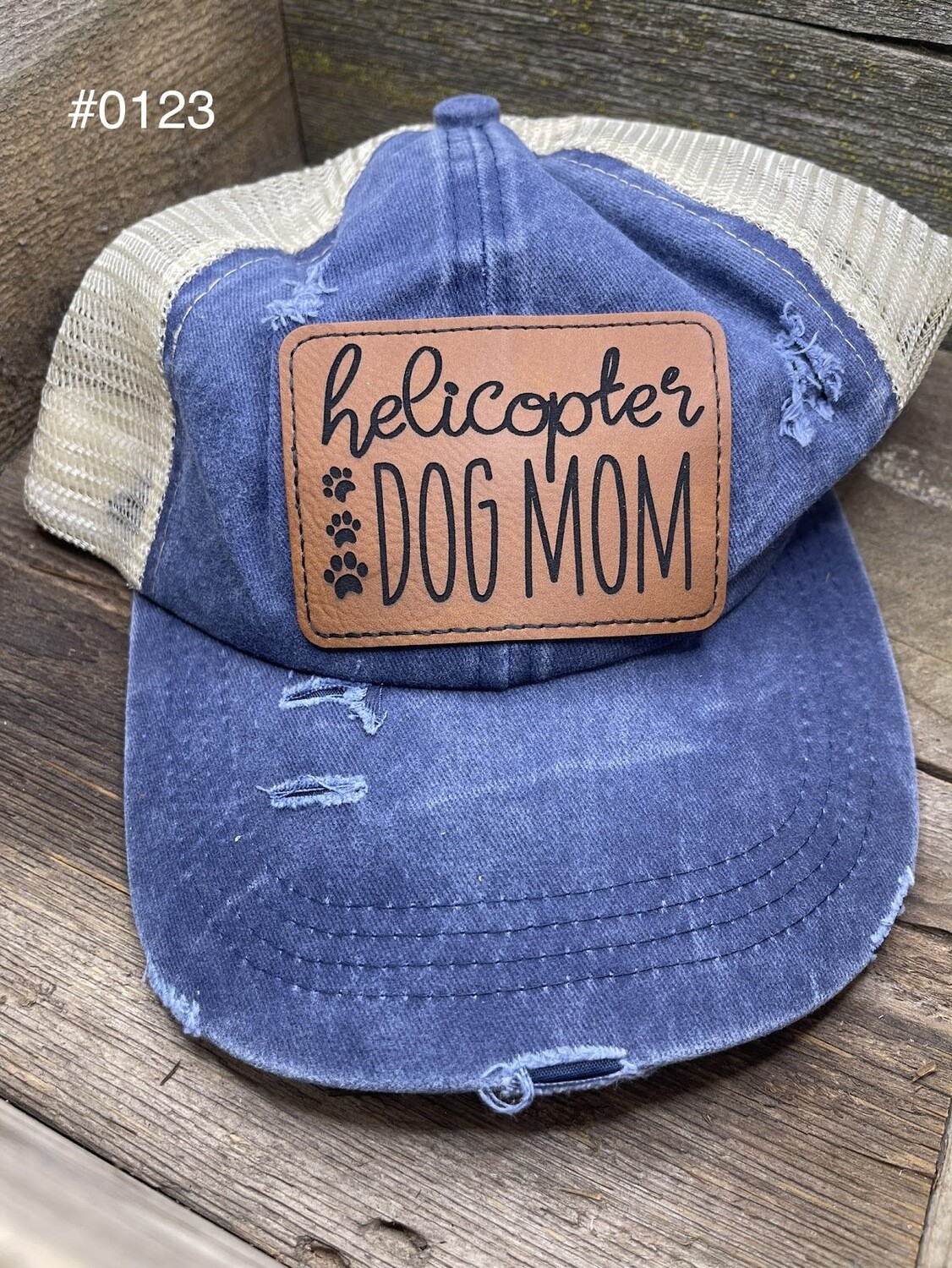 &quot;Helicopter Dog Mom&quot; Criss-Cross Cap