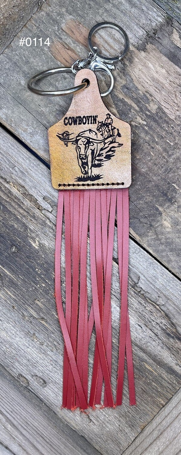 &quot;Cowboyin&quot; Keychain